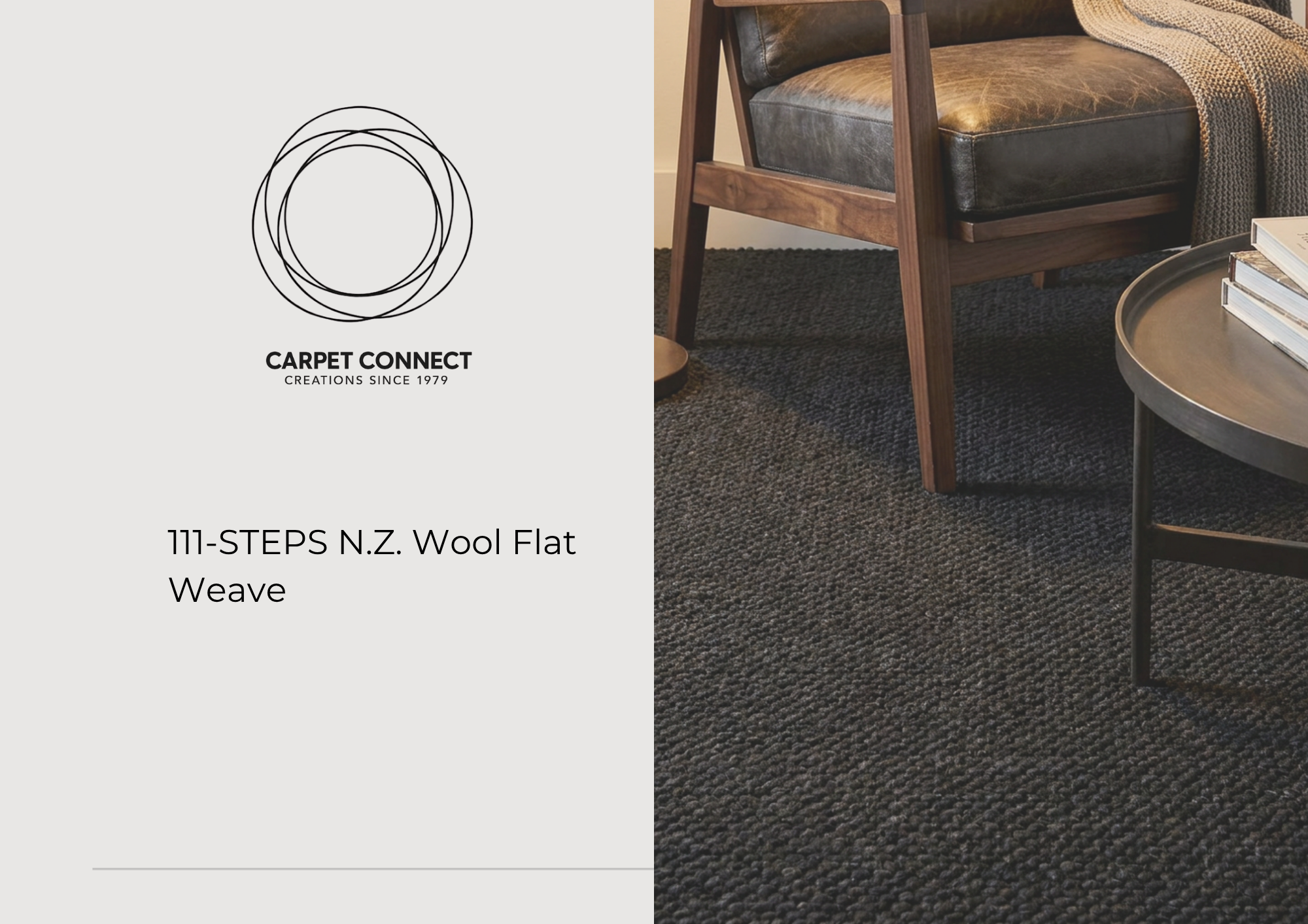111-STEPS N.Z. Wool Flat Weave cover