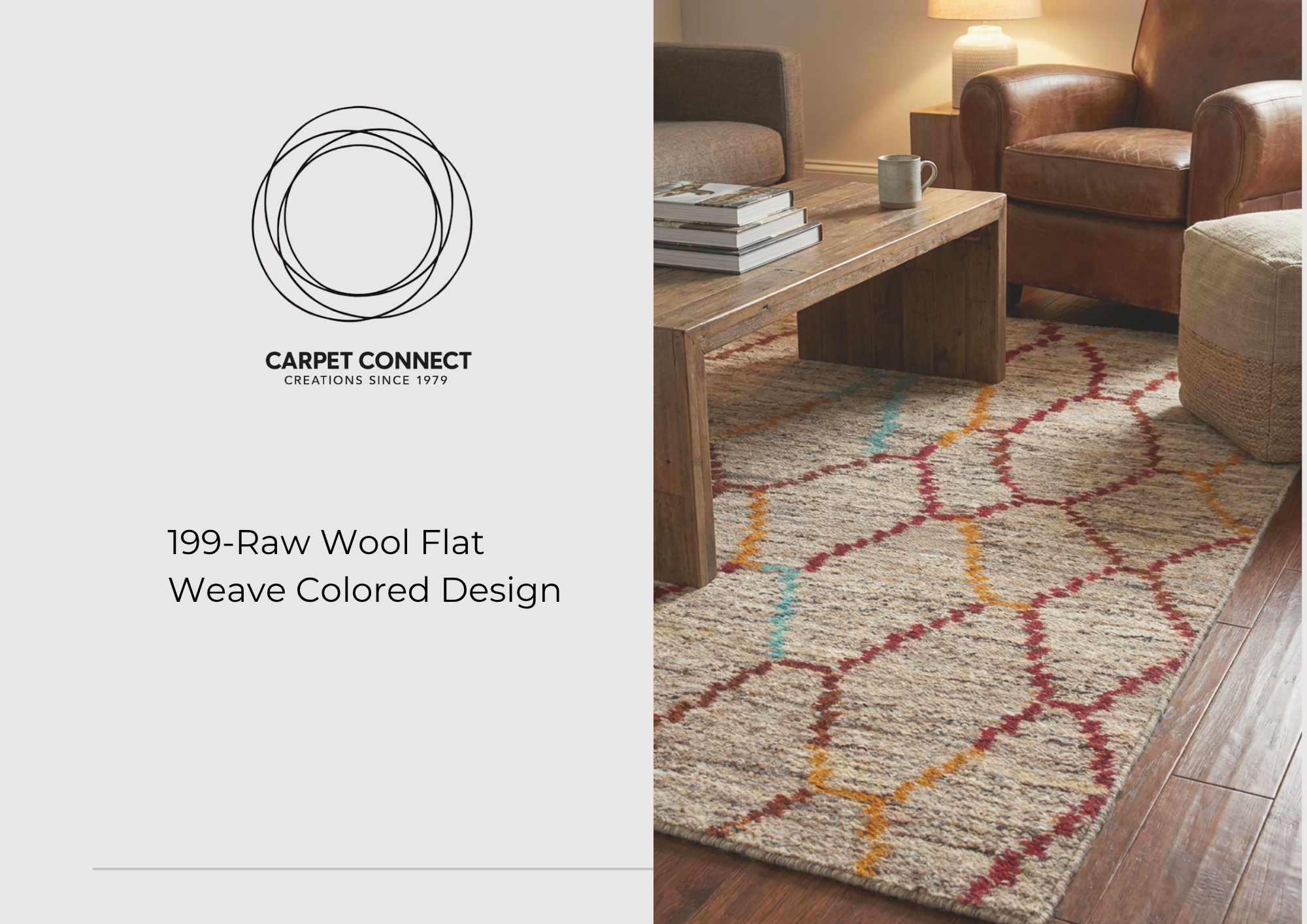 199-Raw Wool Flat Weave Colored Design cover